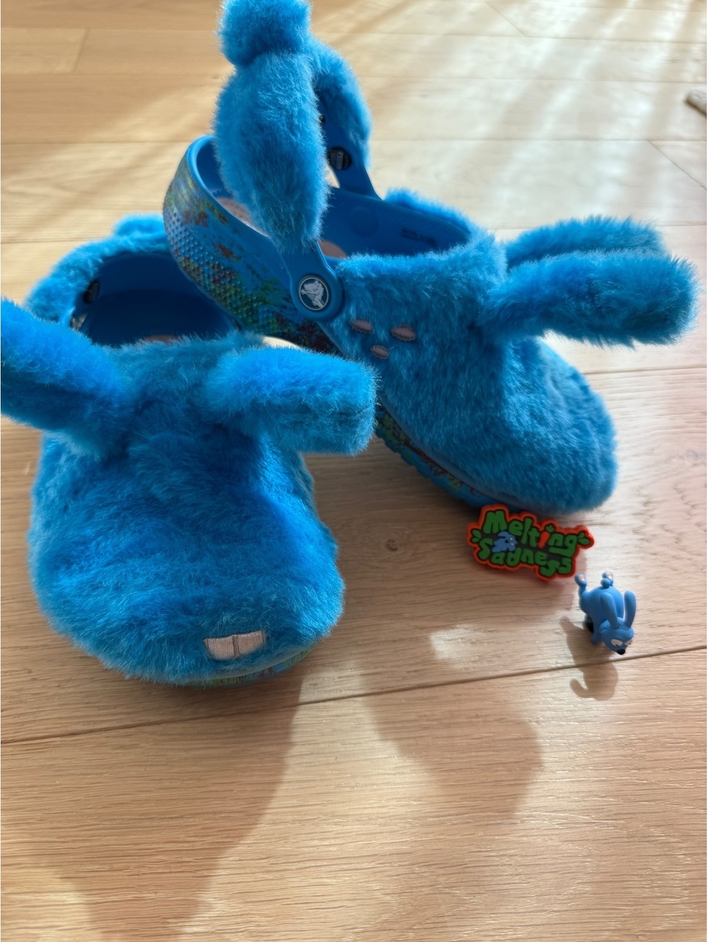 Melting Sadness x Crocs Plush Bunny Blue Classic Clog Mens 5 Women’s 7